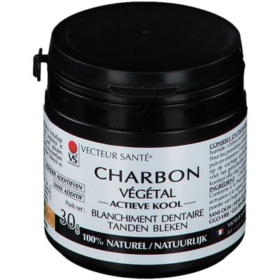 Vecteur Santé - Charcoal - Activated - Powder - Teeth whitening powder - Publicité Vecteur Santé - Charcoal - Activated - Powder - Teeth whitening powder - Publicité
