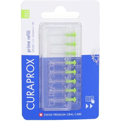 Recharge Curaprox Prime CPS 1,1 5,00 mm Vert Lime (8 pièces) - Publicité Recharge Curaprox Prime CPS 1,1 5,00 mm Vert Lime (8 pièces) - Publicité