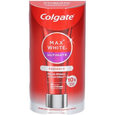 Colgate Max White Ultimate Radiance - Dentifrice - Publicité Colgate Max White Ultimate Radiance - Dentifrice - Publicité