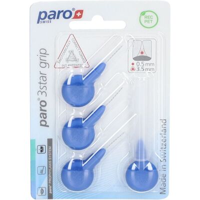 paro® 3Star-Grip Brossettes interdentaires 3,5 mm Bleu Brosse 4 pc(s) - Publicité paro® 3Star-Grip Brossettes interdentaires 3,5 mm Bleu Brosse 4 pc(s) - Publicité