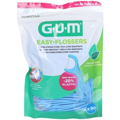 GUM Easy-Flossers Menthe - Fil dentaire - Publicité GUM Easy-Flossers Menthe - Fil dentaire - Publicité
