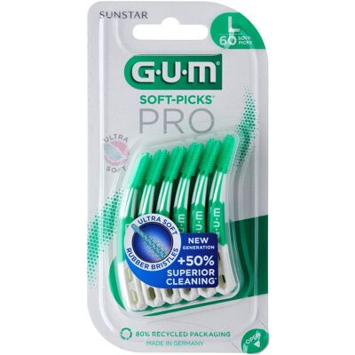 GUM Soft-Picks PRO Large - Brossette interdentaire - Publicité GUM Soft-Picks PRO Large - Brossette interdentaire - Publicité
