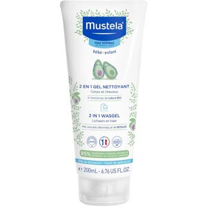 Mustela Bébé 2 en 1 Gel Nettoyant Corps et Cheveux Gel(S) 200 ml - Publicité Mustela Bébé 2 en 1 Gel Nettoyant Corps et Cheveux Gel(S) 200 ml - Publicité