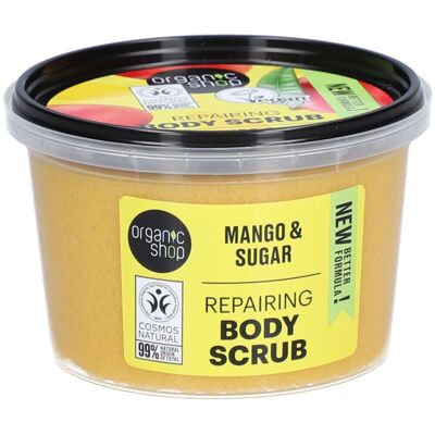 Organic Shop Mangue & Sucre Gommage Corporel - Gommage Corporel - Publicité Organic Shop Mangue & Sucre Gommage Corporel - Gommage Corporel - Publicité