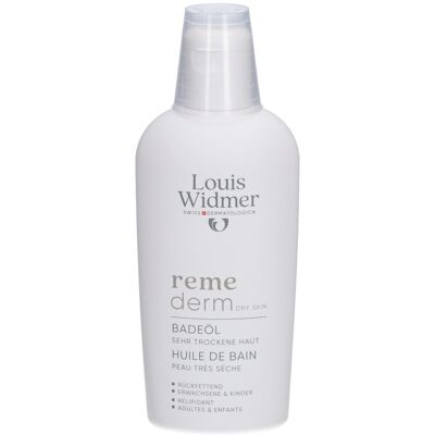Louis Widmer - Remederm - Peau Sèche - Huile de Bain - Publicité Louis Widmer - Remederm - Peau Sèche - Huile de Bain - Publicité