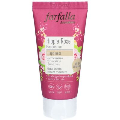 FARFALLA Crème pour les mains Hippie Rose 50 ml - Publicité FARFALLA Crème pour les mains Hippie Rose 50 ml - Publicité