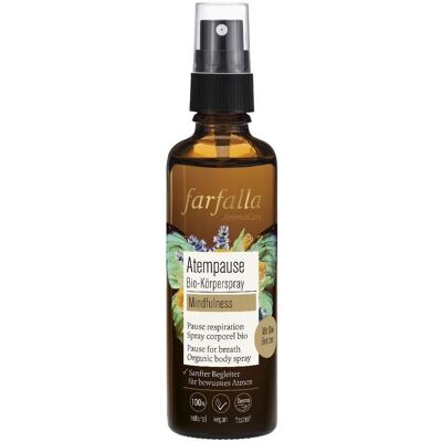 Farfalla Spray pour le corps bio Pause souffle 75 ml - Publicité Farfalla Spray pour le corps bio Pause souffle 75 ml - Publicité