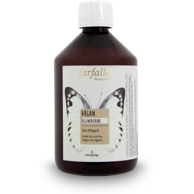 FARFALLA Huile d'Argan bio Pour La Peau 500 ml - Publicité FARFALLA Huile d'Argan bio Pour La Peau 500 ml - Publicité