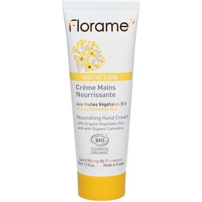 Florame NUTRITION Crème Mains Nourrissante Pour La Peau 50 ml - Publicité Florame NUTRITION Crème Mains Nourrissante Pour La Peau 50 ml - Publicité