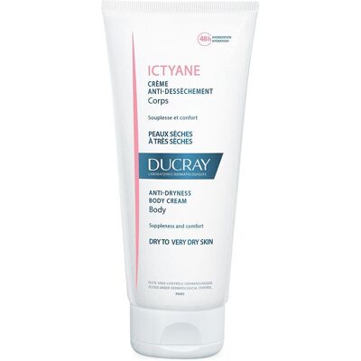 Crème Emolliente Nourrissante Ducray Ictyane - Visage & Corps - 200ml - Publicité Crème Emolliente Nourrissante Ducray Ictyane - Visage & Corps - 200ml - Publicité