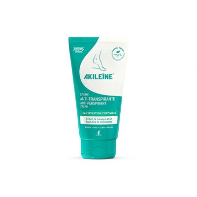 Crème Antitranspirante Akileine - 75ml - Réduit la transpiration et les odeurs - Publicité Crème Antitranspirante Akileine - 75ml - Réduit la transpiration et les odeurs - Publicité