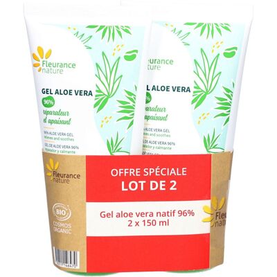 Fleurance Nature Gel Aloe Vera 96% x2 Gel(S) 300 ml - Publicité Fleurance Nature Gel Aloe Vera 96% x2 Gel(S) 300 ml - Publicité