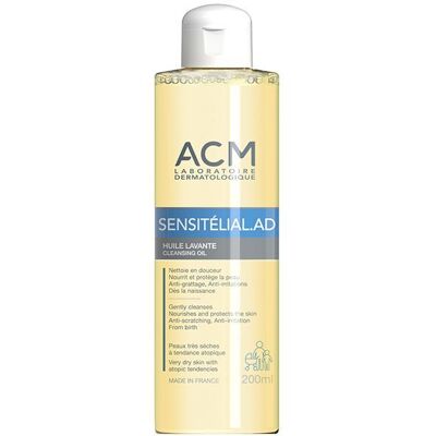 ACM Sensitélial AD Huile Lavante Pour La Peau 200 ml - Publicité ACM Sensitélial AD Huile Lavante Pour La Peau 200 ml - Publicité