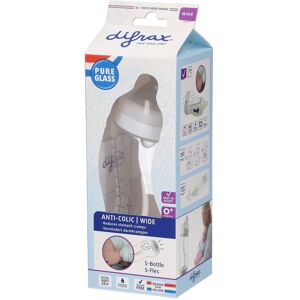 Difrax Biberon-S Blanc Verre Bouteilles 310 ml - Publicité Difrax Biberon-S Blanc Verre Bouteilles 310 ml - Publicité