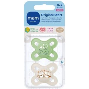 MAM Original Start Sucette Silicone Unisex 0-2 Sucette(S) 2 pc(s) - Publicité MAM Original Start Sucette Silicone Unisex 0-2 Sucette(S) 2 pc(s) - Publicité