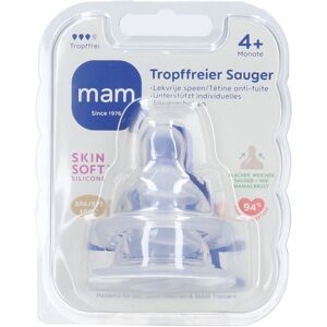 MAM Tétine Antifuite 4 Mois+ Tétine(S) 2 pc(s) - Publicité MAM Tétine Antifuite 4 Mois+ Tétine(S) 2 pc(s) - Publicité