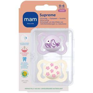 MAM Supreme Tétine Silicone 0-6 mois Sucette(S) 2 pc(s) - Publicité MAM Supreme Tétine Silicone 0-6 mois Sucette(S) 2 pc(s) - Publicité