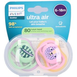 philipsavent Philips Avent Sucette +6m Air feuille/chat Sucette(S) 2 pc(s) - Publicité philipsavent Philips Avent Sucette +6m Air feuille/chat Sucette(S) 2 pc(s) - Publicité