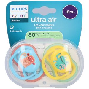 philipsavent Philips Avent Ultra Air Sucette +18m grenouille/singe Sucette(S) 2 pc(s) - Publicité philipsavent Philips Avent Ultra Air Sucette +18m grenouille/singe Sucette(S) 2 pc(s) - Publicité