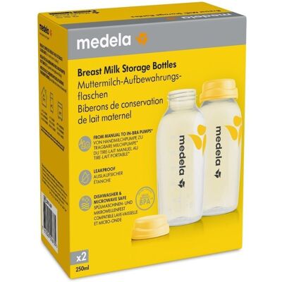 medela® Biberon pour lait maternel 2 x 250 ml Bouteilles pc(s) - Publicité medela® Biberon pour lait maternel 2 x 250 ml Bouteilles pc(s) - Publicité