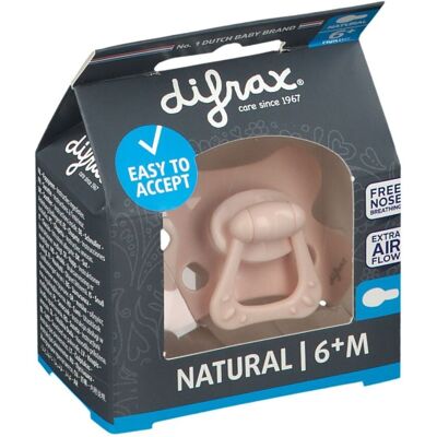 Sucette Natural +6 Mois Blossom de Difrax - Sucette - Publicité Sucette Natural +6 Mois Blossom de Difrax - Sucette - Publicité