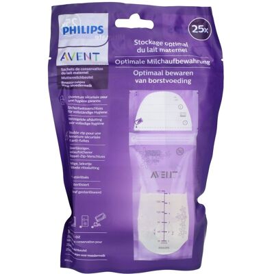 Philips Avent Sachets de Conservation 180 ml SCF603/25 Sachet(S) 25 pc(s) - Publicité Philips Avent Sachets de Conservation 180 ml SCF603/25 Sachet(S) 25 pc(s) - Publicité