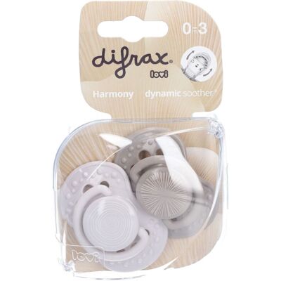 DIFRAX - Dynamic Harmony - Gris clair - 0-3 mois - Tétine - Publicité DIFRAX - Dynamic Harmony - Gris clair - 0-3 mois - Tétine - Publicité