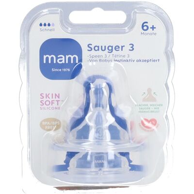 MAM Tétine Taille 3 - 6m+ Tétine(S) 2 pc(s) - Publicité MAM Tétine Taille 3 - 6m+ Tétine(S) 2 pc(s) - Publicité