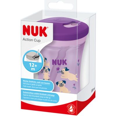 Gobelet d'Action Nuk 12m+ - Anti-fuite pour Bébé - Publicité Gobelet d'Action Nuk 12m+ - Anti-fuite pour Bébé - Publicité