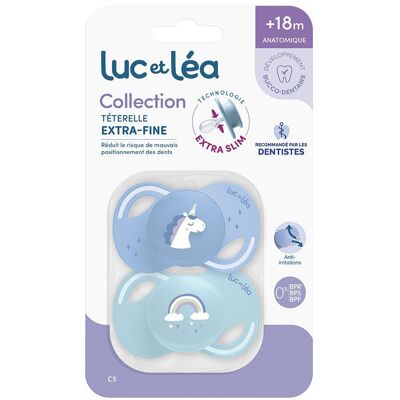 Collection Luc et Léa Sucette Anatomique Extra-Slim C5 - Sucette bébé - Publicité Collection Luc et Léa Sucette Anatomique Extra-Slim C5 - Sucette bébé - Publicité