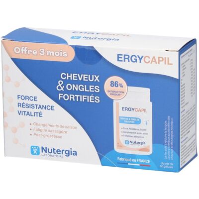 Nutergia TRIO Complément Cheveux et Ongles - Soutien Force & Vitalité - Publicité Nutergia TRIO Complément Cheveux et Ongles - Soutien Force & Vitalité - Publicité