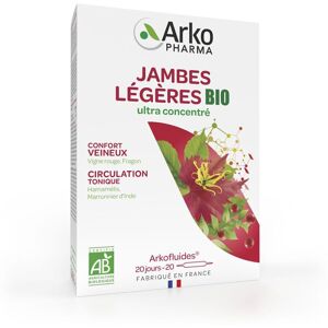 Arkopharma ARKOFLUIDES® Jambes légères Bio Ampoule(S) Buvable(S) 20x10 ml - Publicité Arkopharma ARKOFLUIDES® Jambes légères Bio Ampoule(S) Buvable(S) 20x10 ml - Publicité