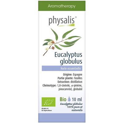 Huiles essentielles Bio Eucalyptus Globulus Physalis - 10ml - Publicité Huiles essentielles Bio Eucalyptus Globulus Physalis - 10ml - Publicité