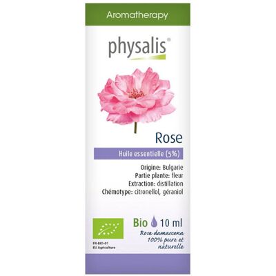 Physalis® Rose Huile essentielle Bio 10 ml - Publicité Physalis® Rose Huile essentielle Bio 10 ml - Publicité