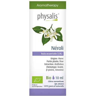 Physalis® Néroli Huile Essentielle Bio 5 % 10 ml - Publicité Physalis® Néroli Huile Essentielle Bio 5 % 10 ml - Publicité