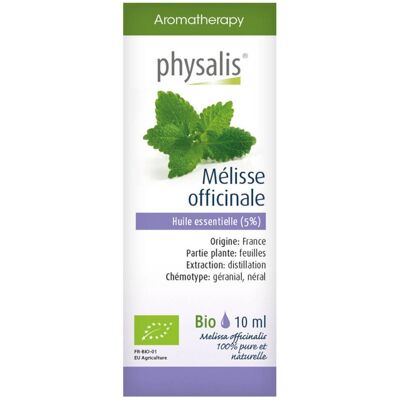 Physalis® Mélisse Huile Essentielle Bio 10 ml - Publicité Physalis® Mélisse Huile Essentielle Bio 10 ml - Publicité