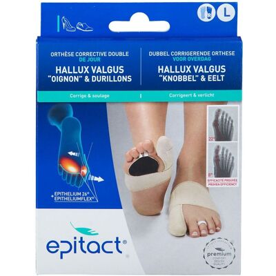 Epitact® Orthèse Corrective de Jour pour Hallux Valgus « Oignon » & Durillons Droite Large Bandage(S) 1 pc(s) - Publicité Epitact® Orthèse Corrective de Jour pour Hallux Valgus « Oignon » & Durillons Droite Large Bandage(S) 1 pc(s) - Publicité
