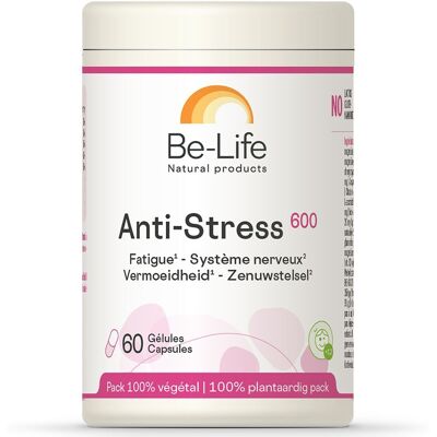Be-Life Anti-Stress 600 Capsule(S) 60 pc(s) - Publicité Be-Life Anti-Stress 600 Capsule(S) 60 pc(s) - Publicité