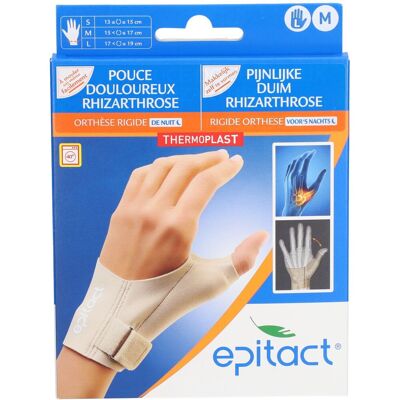 Epitact® Pouce Douloureux Rhizarthrose - Orthèse Rigide de Nuit Gauche Medium Bandage(S) 1 pc(s) - Publicité Epitact® Pouce Douloureux Rhizarthrose - Orthèse Rigide de Nuit Gauche Medium Bandage(S) 1 pc(s) - Publicité
