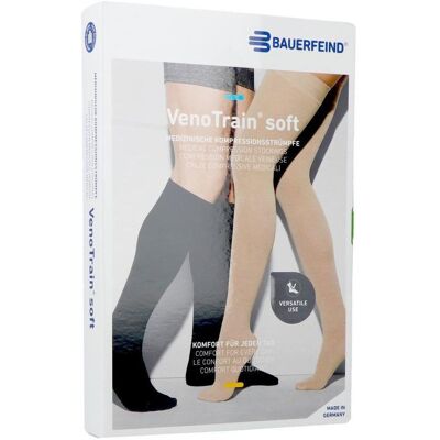 Bauerfeind® VenoTrain® Soft Ag C1 Normal Long Bout Fermé Caramel Medium Chaussettes 1 pc(s) - Publicité Bauerfeind® VenoTrain® Soft Ag C1 Normal Long Bout Fermé Caramel Medium Chaussettes 1 pc(s) - Publicité