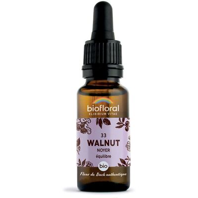 BIOFLORAL 33 - Walnut Noyer 20 ml Goutte(S) - Publicité BIOFLORAL 33 - Walnut Noyer 20 ml Goutte(S) - Publicité