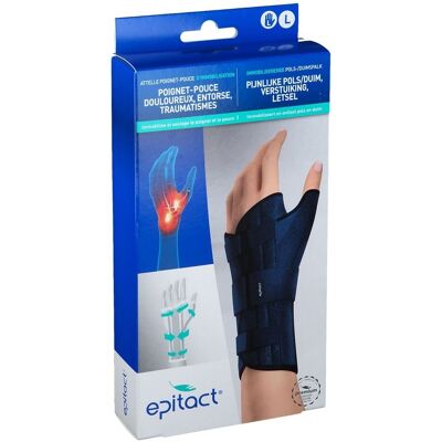 EPITACT Attelle Poignet-Pouce d'Immobilisation Gauche L Bandage(S) 1 pc(s) - Publicité EPITACT Attelle Poignet-Pouce d'Immobilisation Gauche L Bandage(S) 1 pc(s) - Publicité