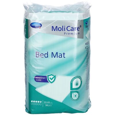 MoliCare® Premium Tapis de Lit 5 60x60cm Support 30 pc(s) - Publicité MoliCare® Premium Tapis de Lit 5 60x60cm Support 30 pc(s) - Publicité