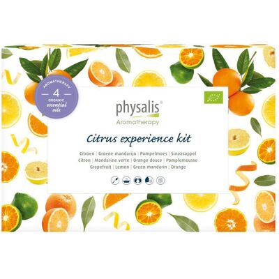 Physalis® Citrus Experience Kit Bio Huile 4x10 ml - Publicité Physalis® Citrus Experience Kit Bio Huile 4x10 ml - Publicité