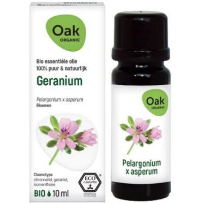 Oak Geranium Huile Essentielle Bio 10 ml - Publicité Oak Geranium Huile Essentielle Bio 10 ml - Publicité