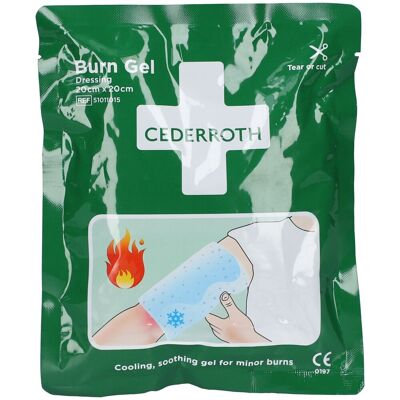 Cederroth Burn Gel Dressing - 20x20 cm Stérile Premiers Secours - Publicité Cederroth Burn Gel Dressing - 20x20 cm Stérile Premiers Secours - Publicité