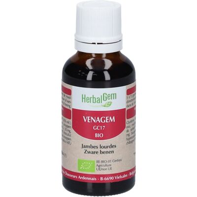 Herbalgem Venagem Bio Jambes Lourdes 30ml - Soutien Circulation - Publicité Herbalgem Venagem Bio Jambes Lourdes 30ml - Soutien Circulation - Publicité