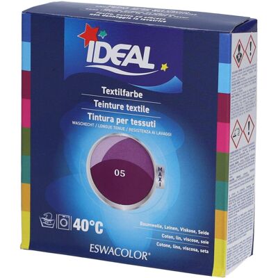 IDEAL Maxi Teinture textile longue tenue - 05 Violet Teinture(S) 1 pc(s) - Publicité IDEAL Maxi Teinture textile longue tenue - 05 Violet Teinture(S) 1 pc(s) - Publicité