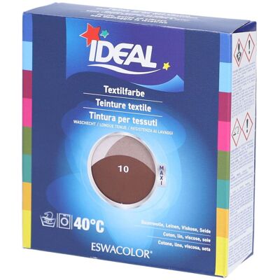 IDEAL Maxi Teinture textile longue tenue - 10 Chocolat Teinture(S) 1 pc(s) - Publicité IDEAL Maxi Teinture textile longue tenue - 10 Chocolat Teinture(S) 1 pc(s) - Publicité