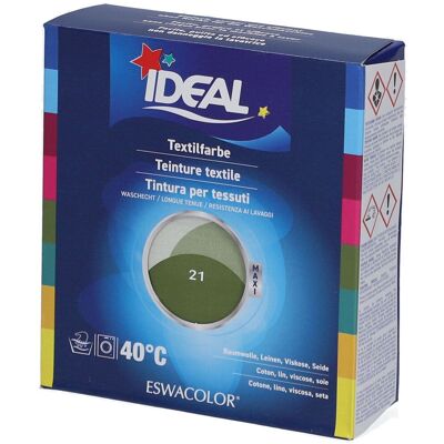 IDEAL Maxi Teinture textile longue tenue - 21 Kaki Teinture(S) 1 pc(s) - Publicité IDEAL Maxi Teinture textile longue tenue - 21 Kaki Teinture(S) 1 pc(s) - Publicité